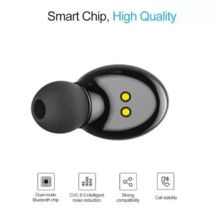 Auricolare Bluetooth 5.0 Xg12 Ricaricabile Usb Magnetico Hi-Fi Sound Wireless