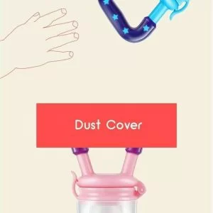 Ciuccio Frutta Cibo Neonati Bambini Succhietto Massaggia Gengive Silicone Blue