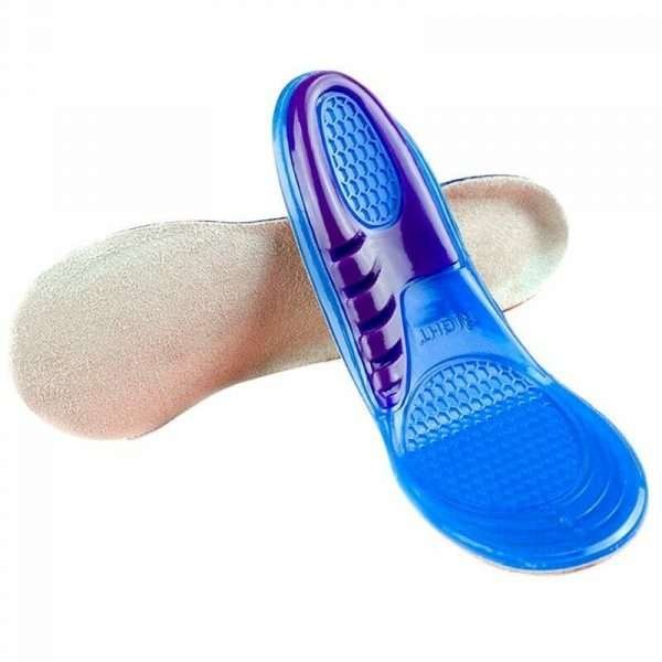 2 Solette Gel Memory Foam Massaggianti Plantare Silicone Supporto Scarpe Uomo