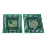 2 Pezzi FQFP TQFP 32 44 64 80 100 LQFP a DIP Scheda di Trasferimento Adattatore