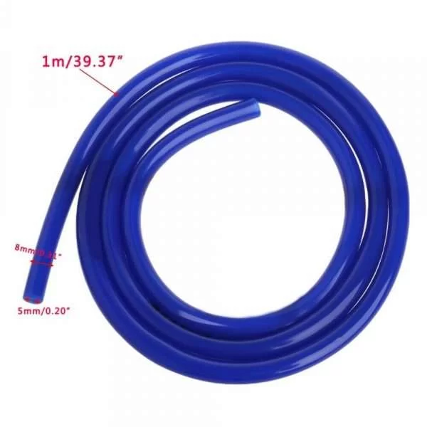 Tubo Benzina Carburante 1 M Rosso 5 X 8 Mm Moto Scooter Ciclomotore Vespa Quad