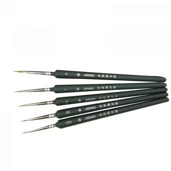10 Pennelli Pittura Per Dipingere Miniatura Acquerello Olio