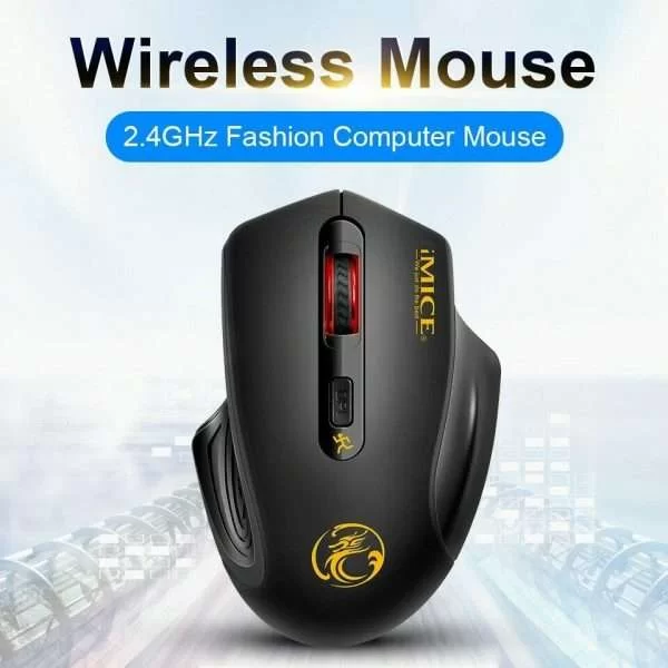 Mouse Wireless Senza Fili Ottico Gaming Usb Pc Per Mac Per Microsoft Laptop