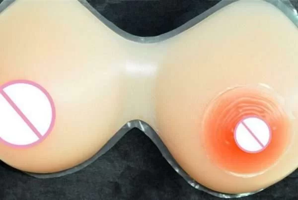 Coppia Capezzoli Finti Falsi Silicone Morbido Copertura Adesiva Seno Capezzolo