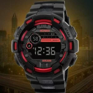 Orologio Digitale Sportivo Honhx Alta Qualità Per Uomo Impermeabile W.R. 30Mt