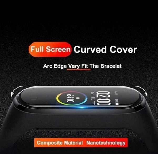 2 Pezzi Pellicola Proteggi Schermo Per Xiaomi Mi Band 4 E 5 Vetro Temperato 5D