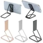 Supporto Magnetico Per Smartphone Universale Da Tavolo Pieghevole Metallo Nero