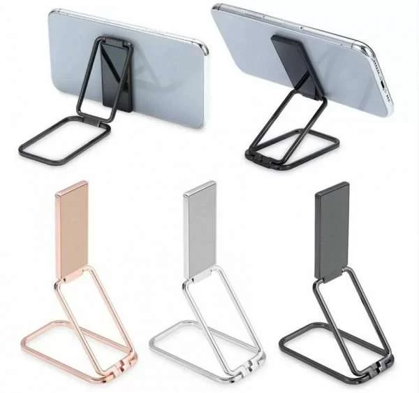 Supporto Magnetico Per Smartphone Universale Da Tavolo Pieghevole Metallo Nero