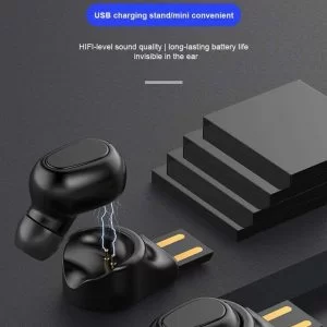 Auricolare Bluetooth 5.0 Carica Magnetica Microfono Per Iphone Hi-Fi Hq In-Ear