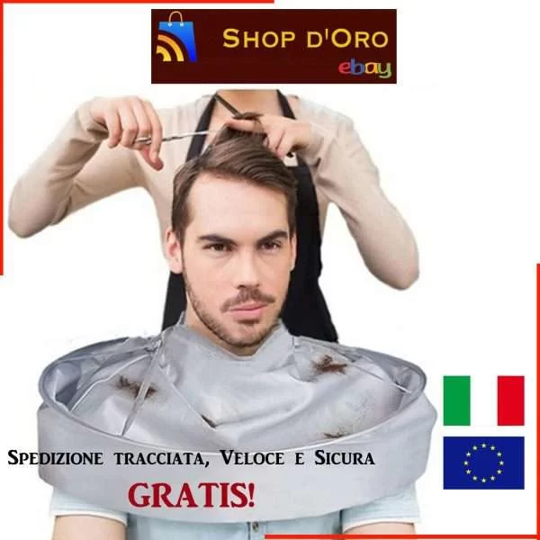 Grembiule Mantello Mantellina Taglio Di Capelli Barba Parrucchiere Peli