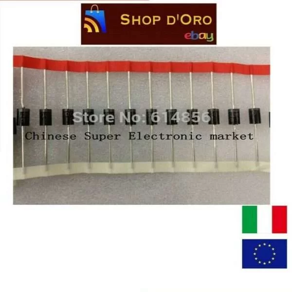 10 Pezzi Sr5200 Mic Diodo Schottky Raddrizzatore 5A 200 V Do-201Ad/Do-27