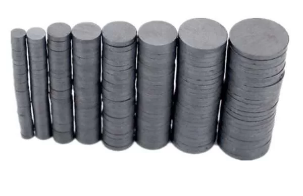 5 Pezzi Magneti Ferrite 24X3Mm Disco Y30 Permanente Super Forte Cerchio