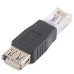 Adattatore Convertitore Ethernet Rj45 Maschio A Usb Femmina Internet Cavo Lan