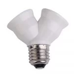 Adattatore Portalampada Lampadina E27 Sdoppiatore Doppio Attacco Lampada 985