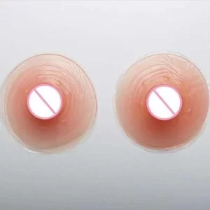 Coppia Capezzoli Finti Falsi Silicone Morbido Copertura Adesiva Seno Capezzolo