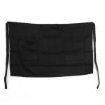 Grembiule Da Lavoro Corto Unisex Barista Ristorazione Cameriere Nero Bar