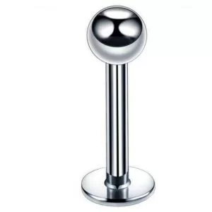5 Pezzi Lotto Piercing Acciaio Chirurgico Lingua Labbro Argento Anallergico
