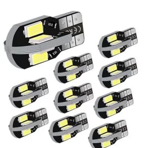 10 Lampade Lotto W5W T10 Audi Bmw Mercedes 12V 6000K Dc 60.000Ore 194 147 152
