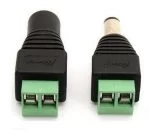 Coppia Connettore Spina Maschio Femmina 12V Cctv Jack Adapter Connector 10105
