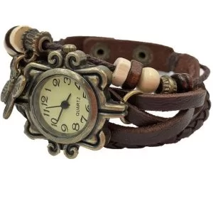 Orologio Vintage Butterfly Farfalla Bracciale Pelle Retro Donna Polso Regalo