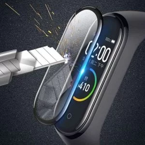 2 Pezzi Pellicola Proteggi Schermo Per Xiaomi Mi Band 4 E 5 Vetro Temperato 5D