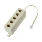 Rj11 6P4C Spina Maschio A 5 Porte 6P2C Femmina Splitter Adapter Telefono