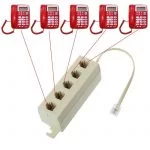 Rj11 6P4C Spina Maschio A 5 Porte 6P2C Femmina Splitter Adapter Telefono
