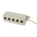 Rj11 6P4C Spina Maschio A 5 Porte 6P2C Femmina Splitter Adapter Telefono