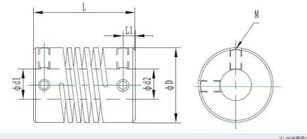 5X8Mm Albero Motore Accoppiatore Per 3D Stampante Flessibile 5Mm A 8Mm