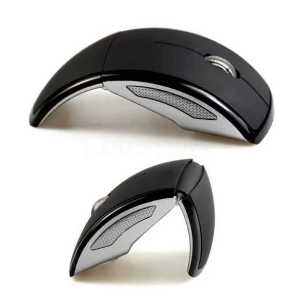 Mouse Ottico Wireless Pieghevole Arco 2.4Ghz Usb Kebeteme Sottile