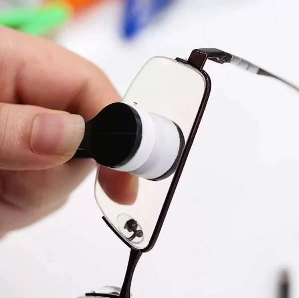 Spazzola Portatile Pulizia Occhiali Multifunzone Da Sole E Lettura Microfibra