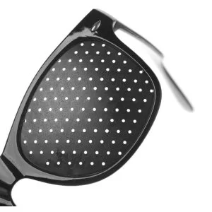 Occhiali Forati A Fori Stenopeici Anti Miopia Protezione Pc Tv Pinhole Glasses