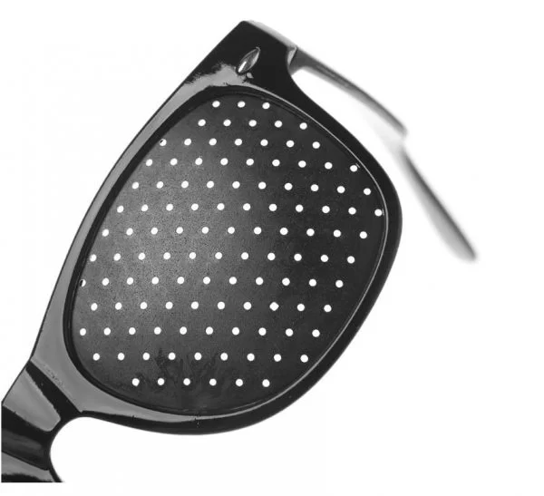 Occhiali Forati A Fori Stenopeici Anti Miopia Protezione Pc Tv Pinhole Glasses