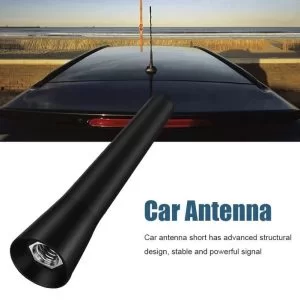 Antenna Corta Nera Mini 6.5Cm Radio Universale Am/Fm
