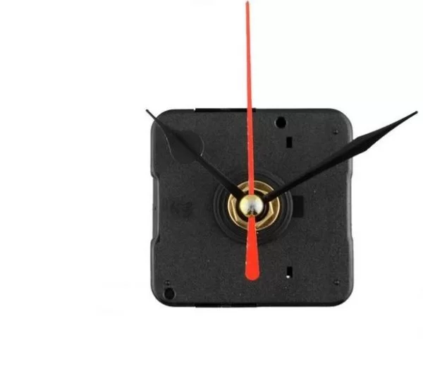 1Pz Meccanismo Orologio Silenzioso Parete Muro Quarzo Movimento Continuo Lisce
