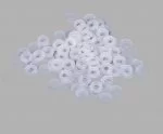 100 Pz Rondella M3 In Nylon Plastica Multiuso