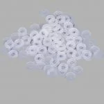 100 Pz Rondella M3 In Nylon Plastica Multiuso