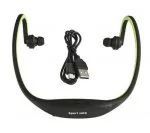 Corsa Sport Wireless Radio Fm Auricolari Senza Fili Micro Sd Lettore Mp3 Cuffie