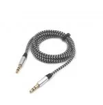 Cavo Nylon Aux Placcato Oro Maschio A Maschio 3.5Mm Cuffia Audio 10354
