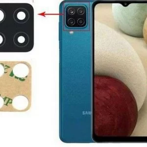 Lente Vetro Vetrino Fotocamera Camera Posteriore Per Samsung Galaxy A12 Aa25F
