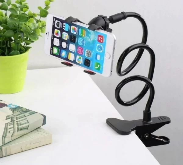 Supporto Flessibile Braccio Pinza Universale Sostegno Per Cellulare Smartphone