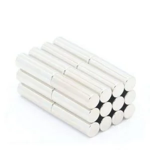 10 Pezzi Lotto Magneti Al Neodimio 5X20Mm Super Potenti N35 Ndfeb Cilindro