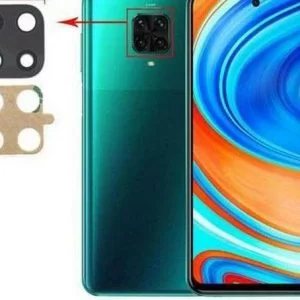 2 Pezzi Lente Vetro Vetrino Fotocamera Post Per Xiaomi Redmi Note 9 Pro Biadesiv