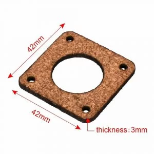 Guarnizione Di Sughero Motore Stepper Nema 17 3Mm Spessore Stampante 3D