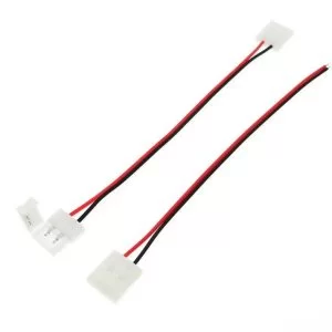 Cavo Connettore Flessibile Strisce Led Monocolore 5050 Clip 2 Pin