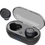 Auricolare Y50 Wireless Bluetooth 5.0 sportivo In-ear con vano di ricarica
