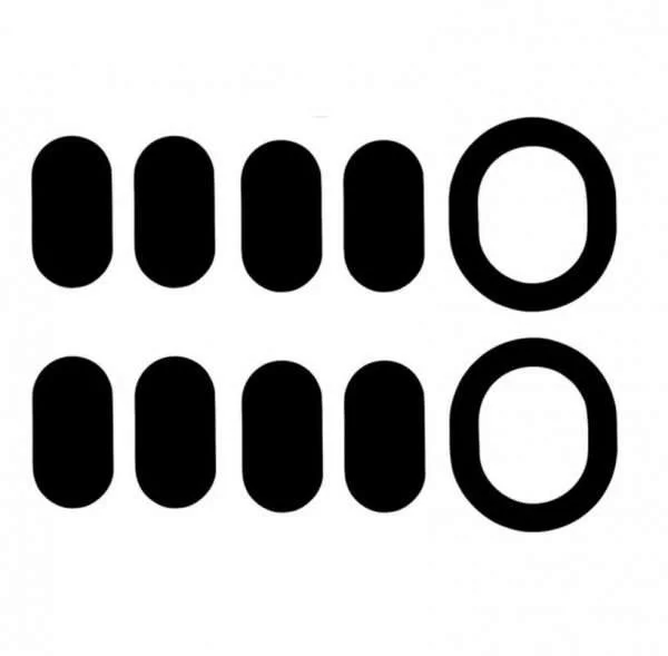 Pattini Pad Mouse di Ricambio Compatibili Per Logitech G102 Spessore 0,6mm Laser
