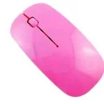Mouse Wireless 1600 DPI Colore Rosa Semplice Elegante 2.4GHz Senza Fili Sottile