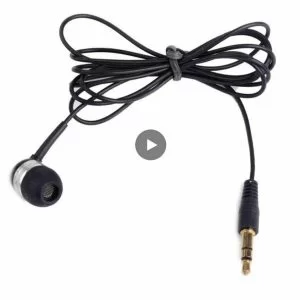 Auricolare Singolo Mono Con Filo Jack 3,5mm Smartphone MP3 Alta Qualita