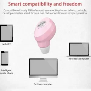Auricolare Singolo Bluetooth 5.2 Wireless Mini Elegante L20 50mAh In-Ear